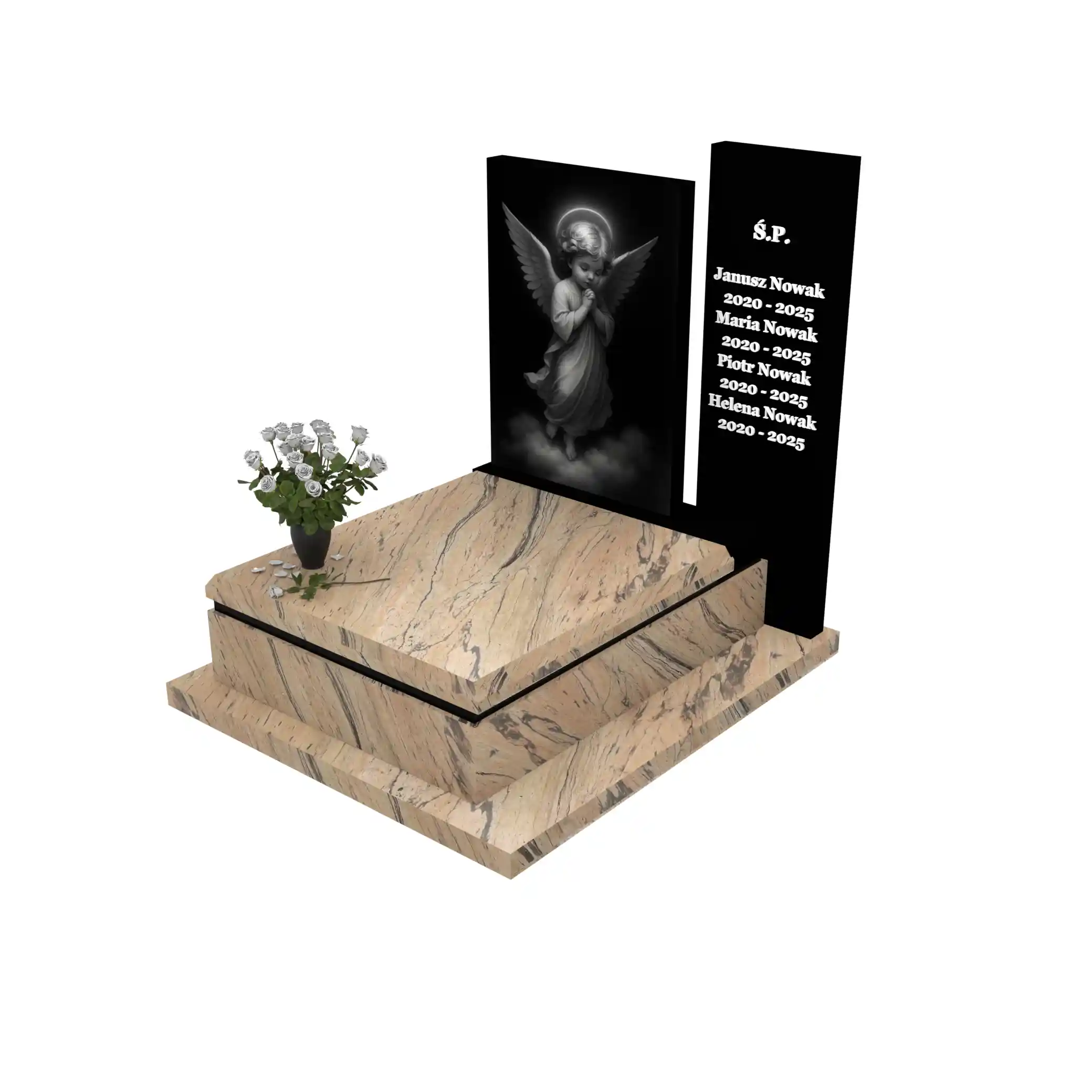 Nagrobek dla dziecka z granitu D 62+360 – photo №1