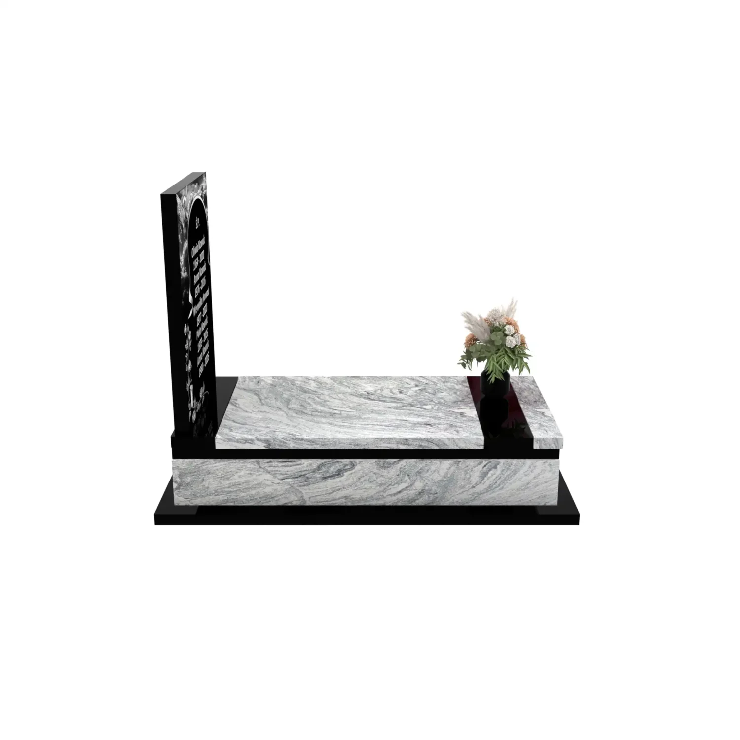 Nagrobek pojedynczy z granitu CK 133+360 – photo №9