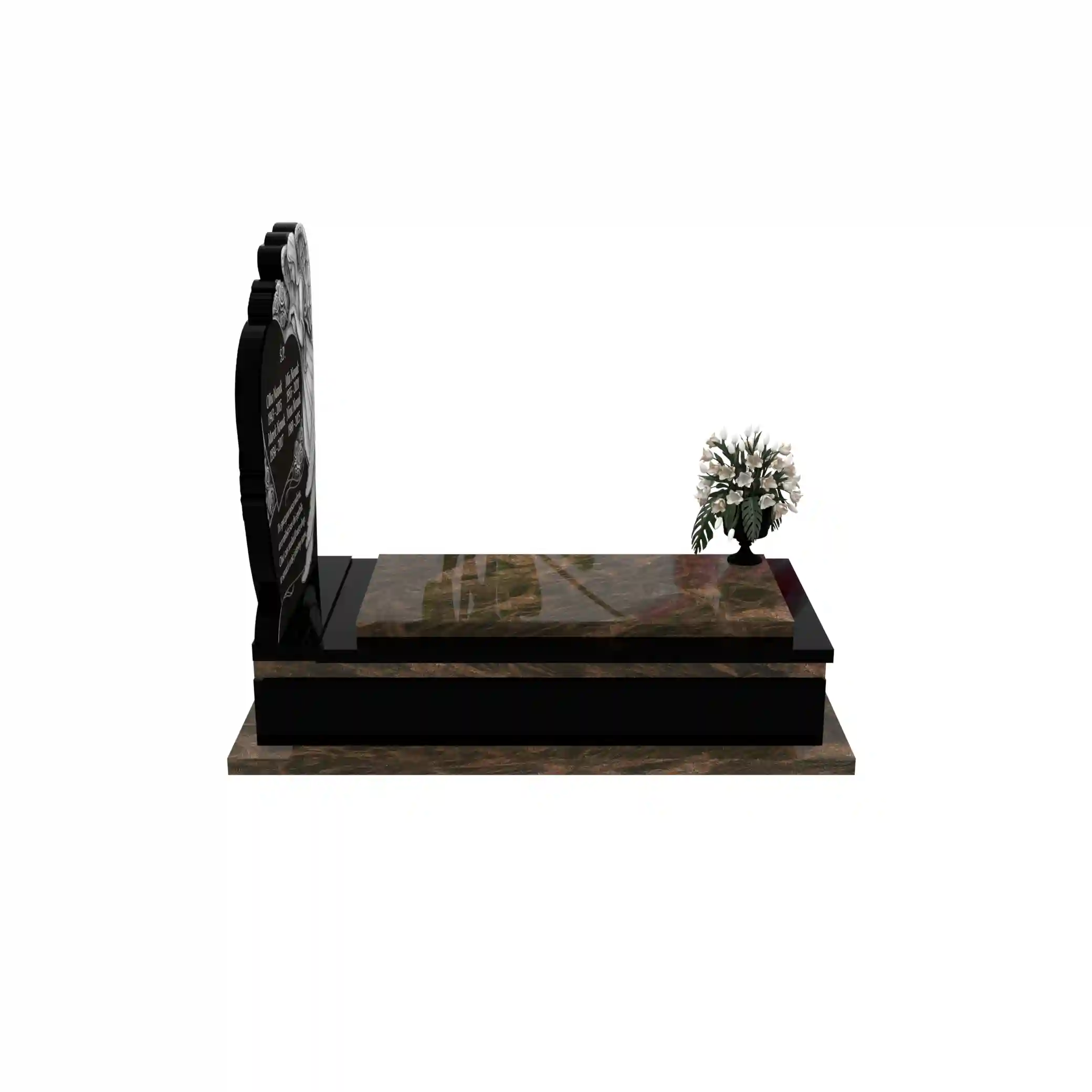 Nagrobek pojedynczy z granitu CK 136+360 – photo №9