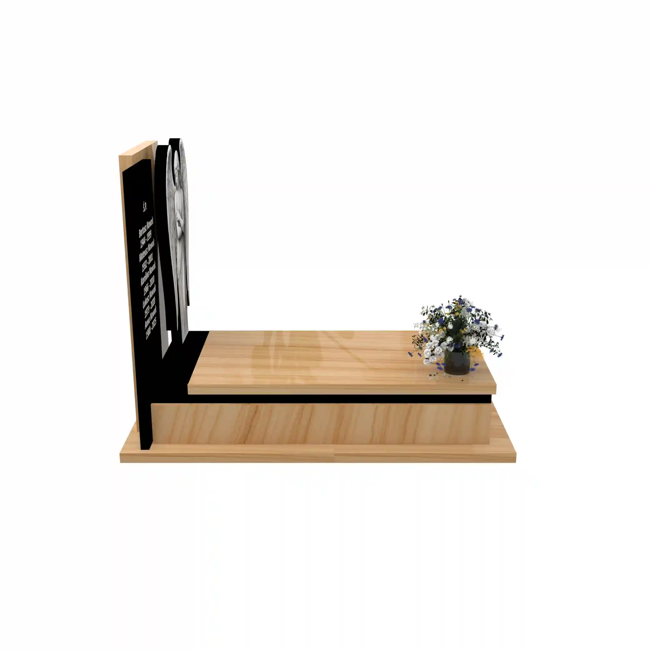 Nagrobek pojedynczy z granitu CK 137+360 – photo №9