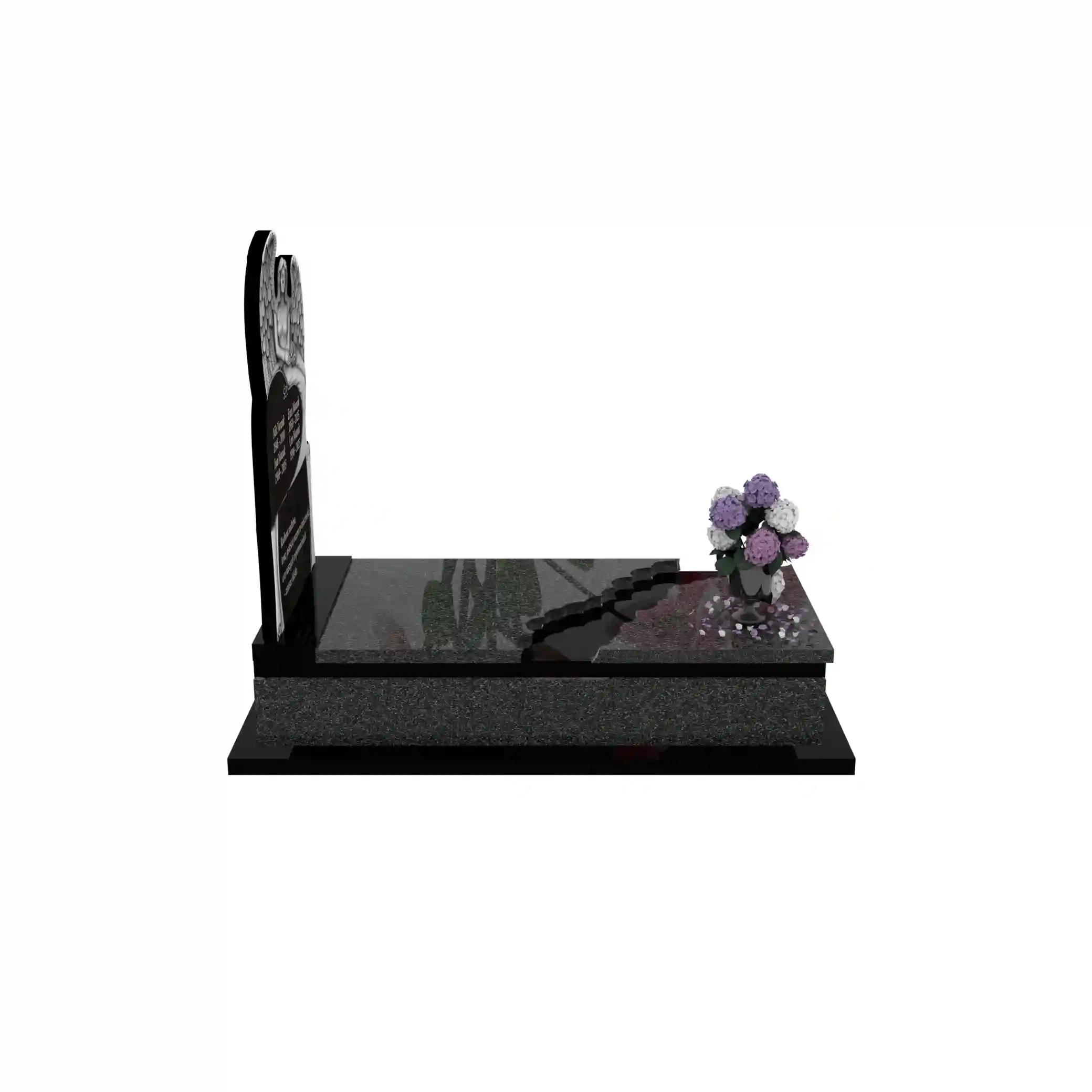 Nagrobek pojedynczy z granitu CK 138+360 – photo №9