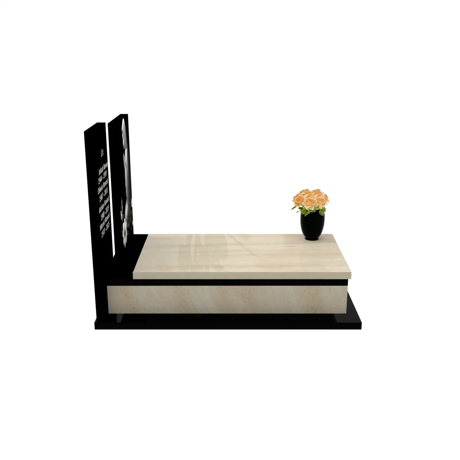 Nagrobek pojedynczy z granitu CK 130+360 – photo №9