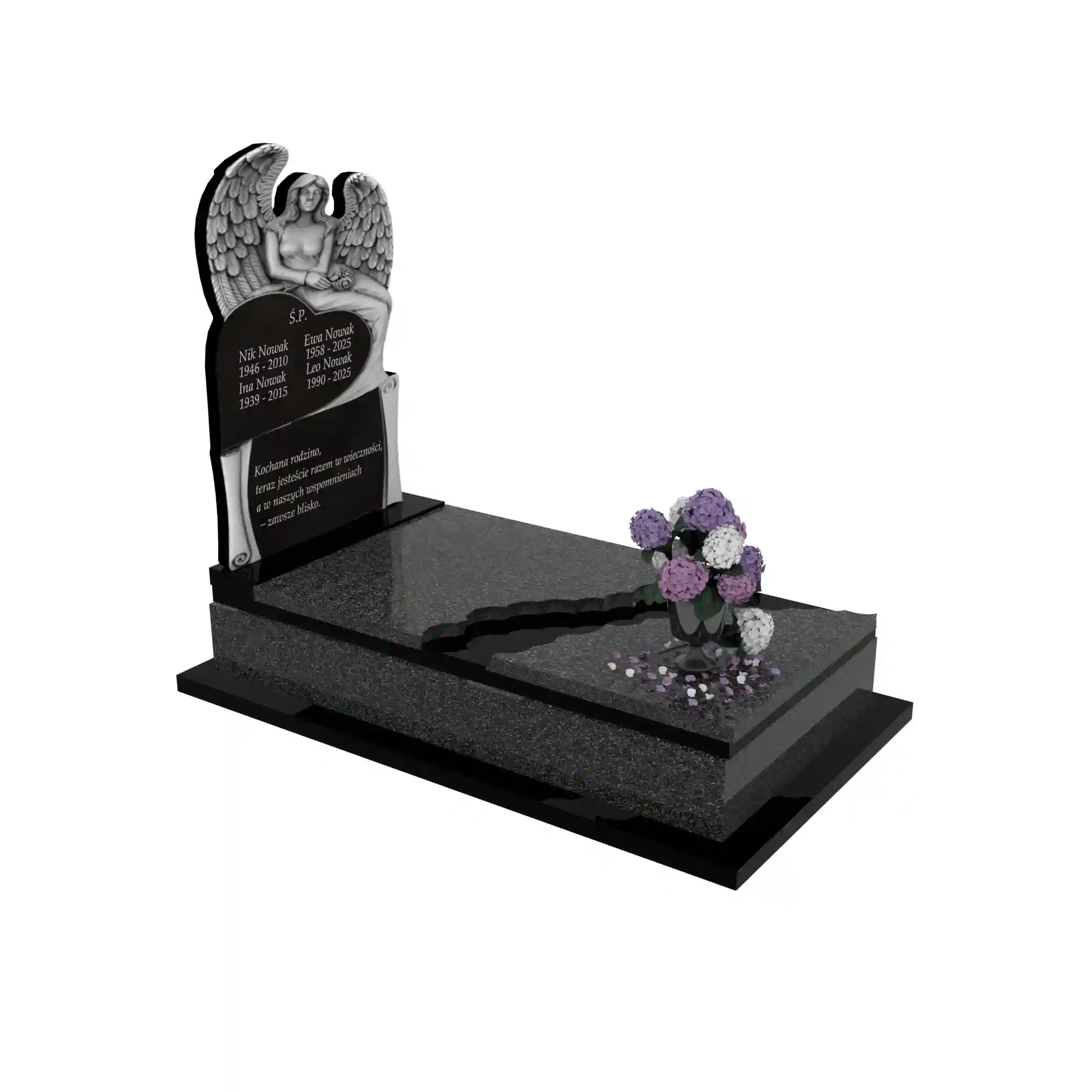 Nagrobek pojedynczy z granitu CK 138+360 – photo №10