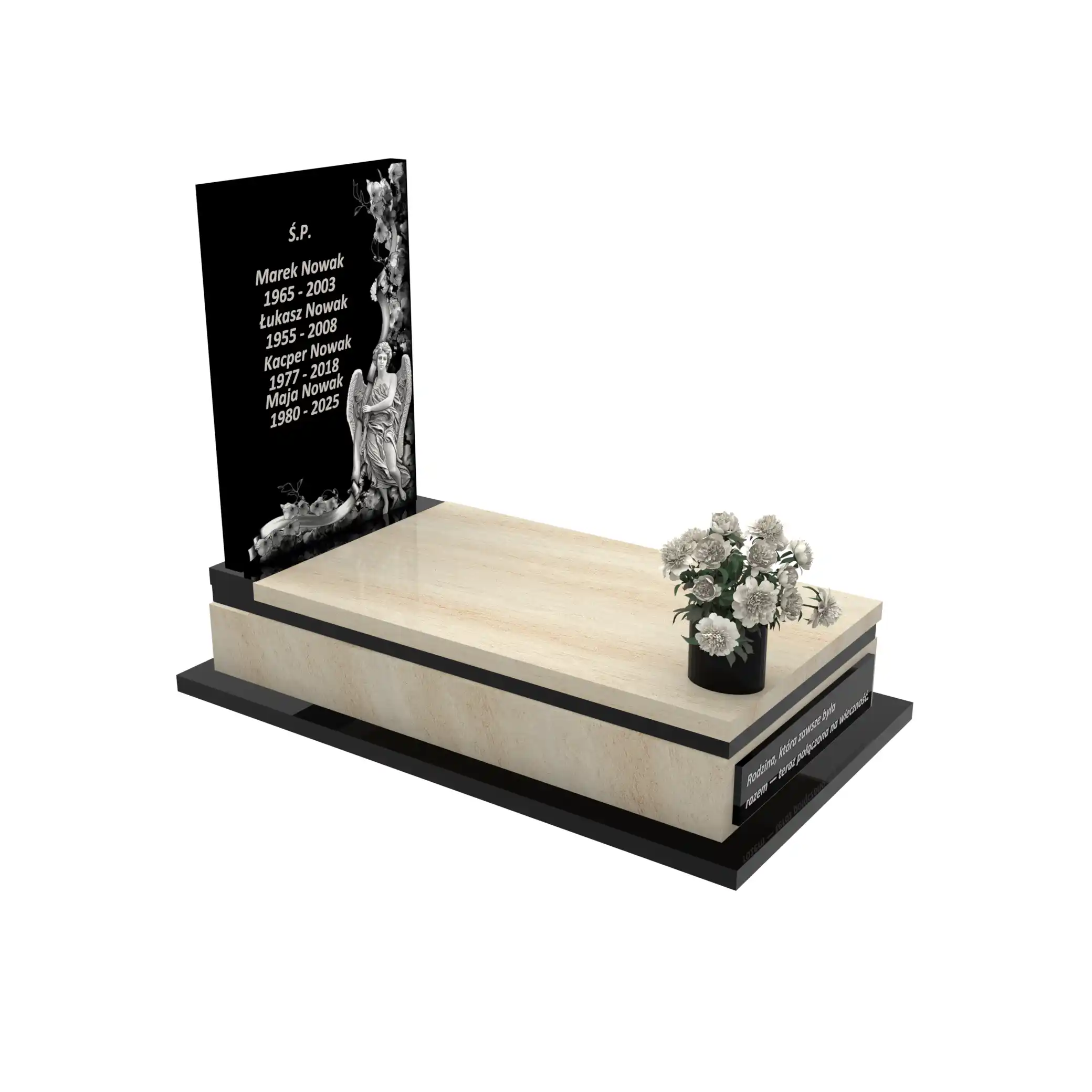 Nagrobek pojedynczy z granitu CK 144+360 – photo №10