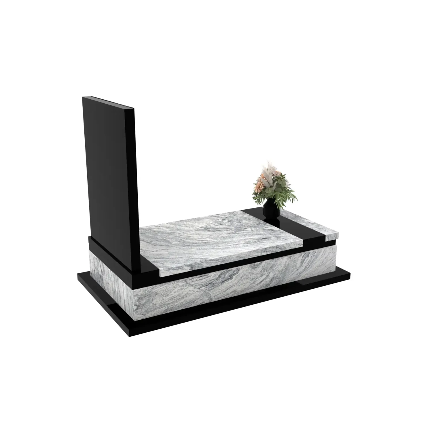 Nagrobek pojedynczy z granitu CK 133+360 – photo №8