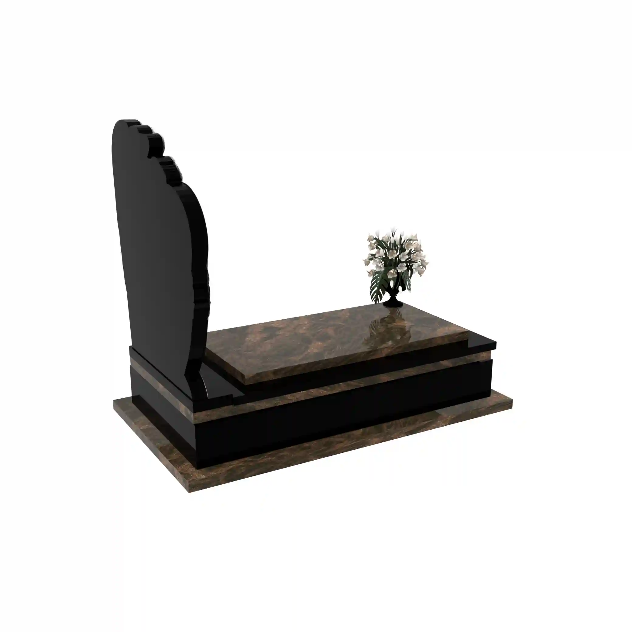 Nagrobek pojedynczy z granitu CK 136+360 – photo №8