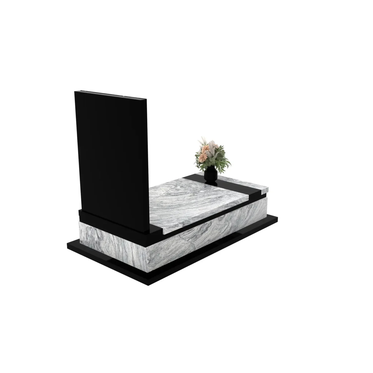 Nagrobek pojedynczy z granitu CK 133+360 – photo №7