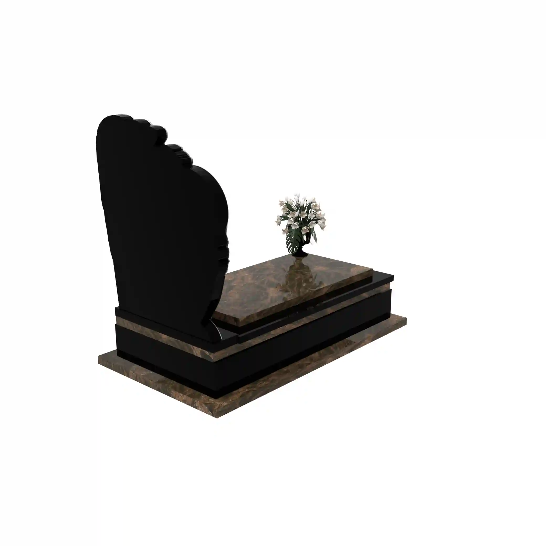 Nagrobek pojedynczy z granitu CK 136+360 – photo №7