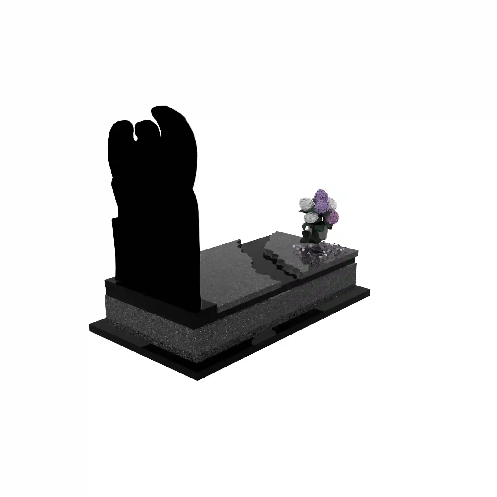 Nagrobek pojedynczy z granitu CK 138+360 – photo №7