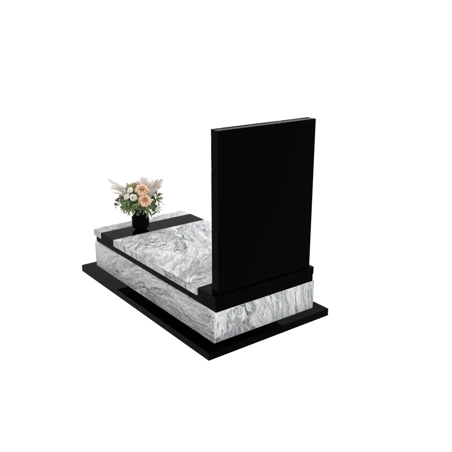 Nagrobek pojedynczy z granitu CK 133+360 – photo №5