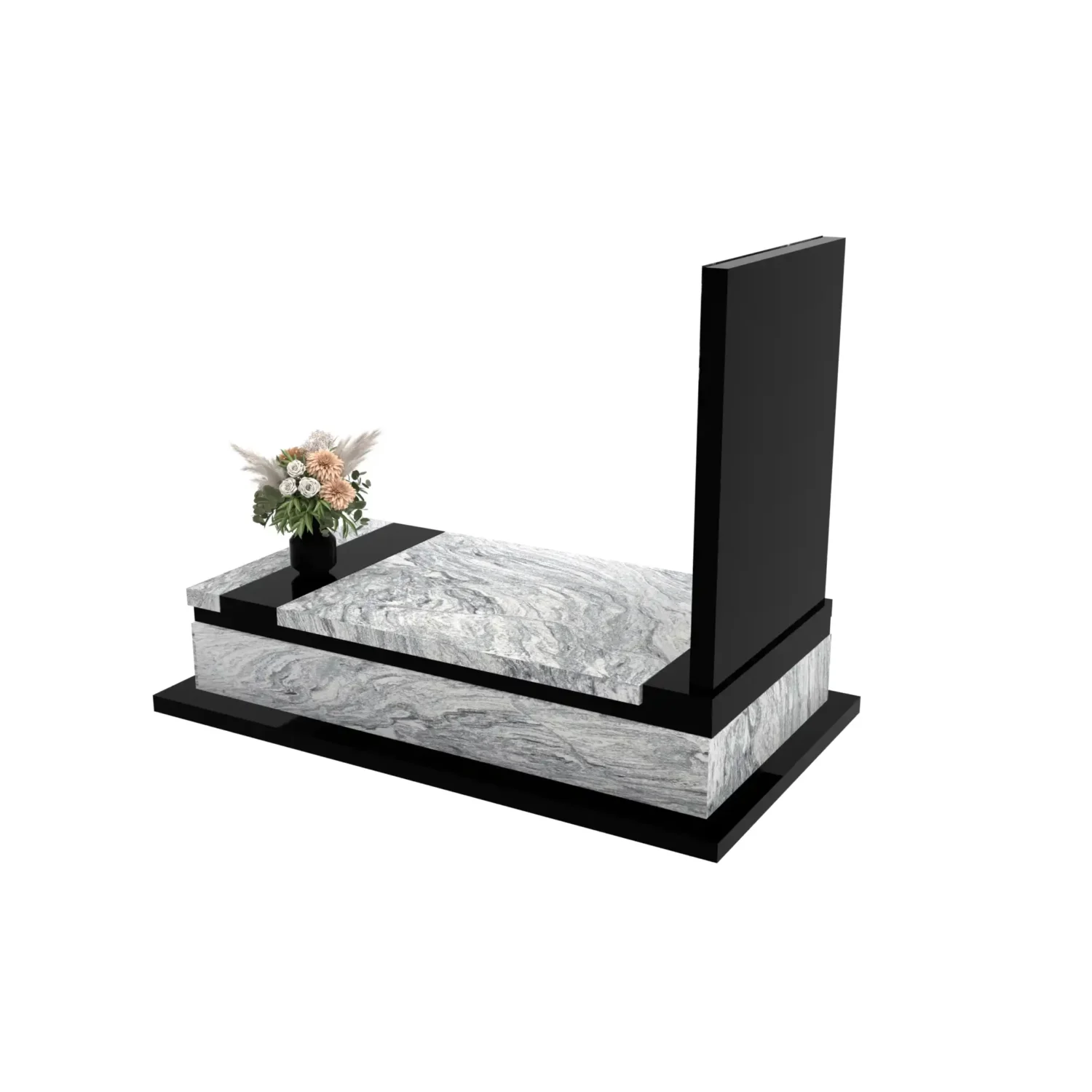 Nagrobek pojedynczy z granitu CK 133+360 – photo №4