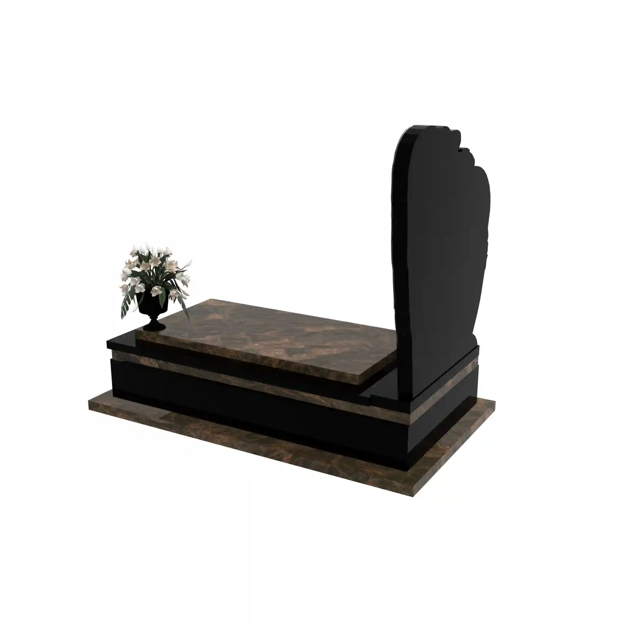 Nagrobek pojedynczy z granitu CK 136+360 – photo №4