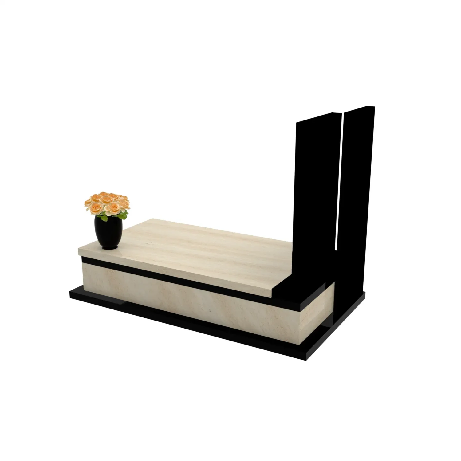 Nagrobek pojedynczy z granitu CK 130+360 – photo №4