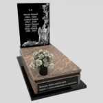 Nagrobek pojedynczy z granitu CK 144 zdjęcie 34