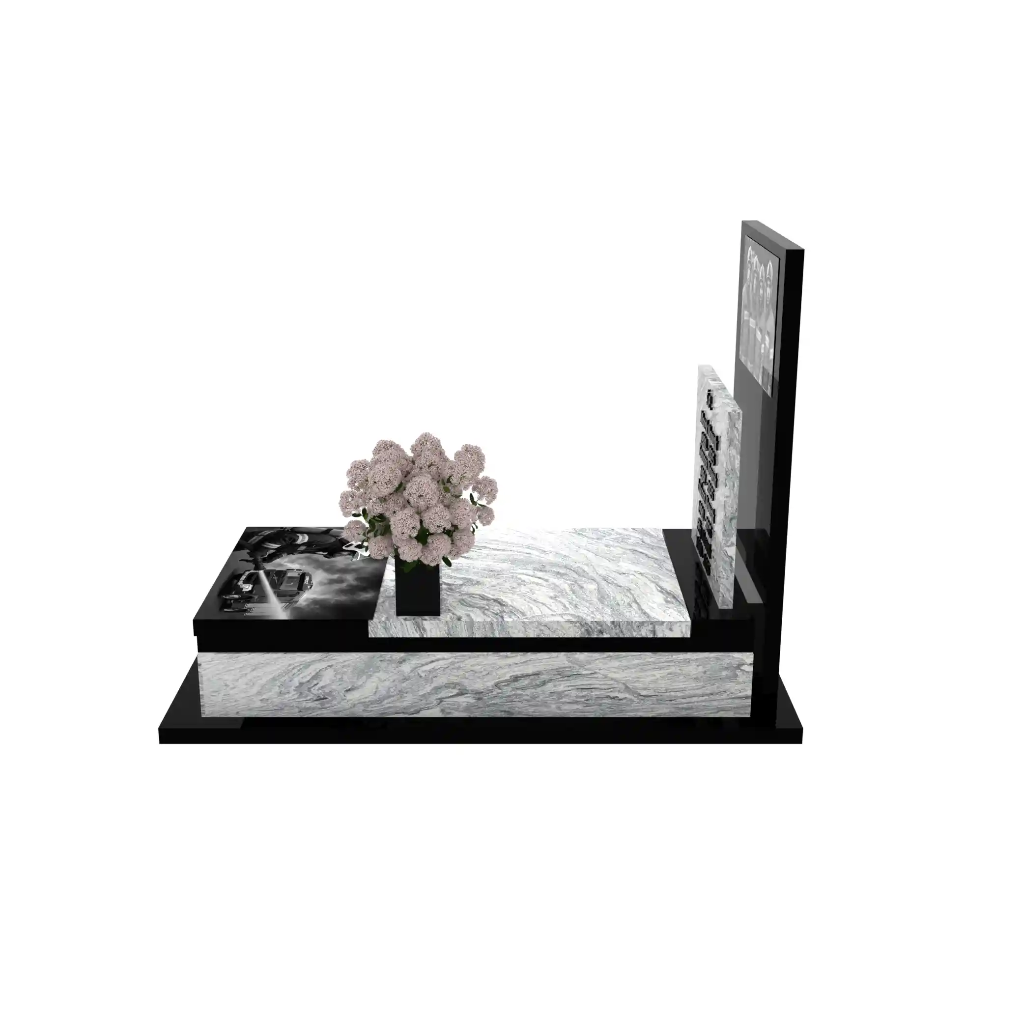 Nagrobek pojedynczy dla strażaków z granitu CK 152+360 – photo №3