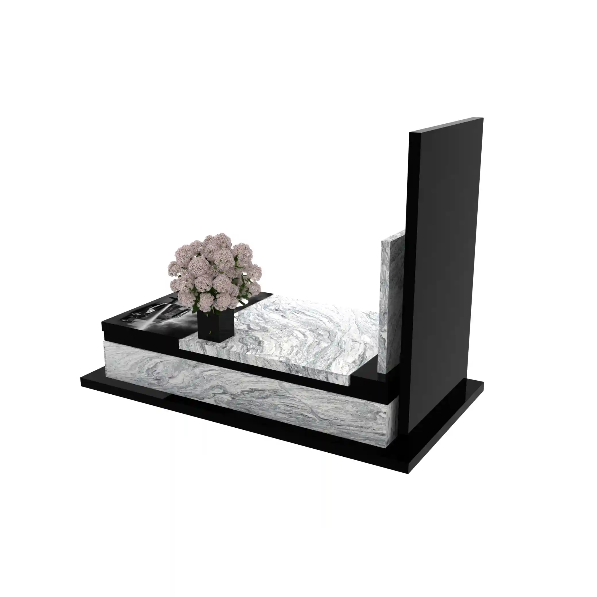 Nagrobek pojedynczy dla strażaków z granitu CK 152+360 – photo №4