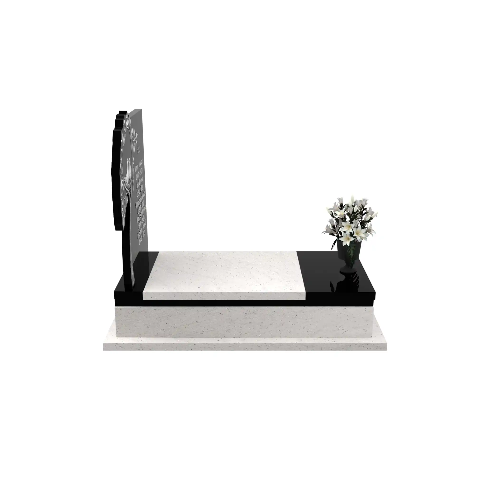 Nagrobek pojedynczy z granitu CK 145+360 – photo №9