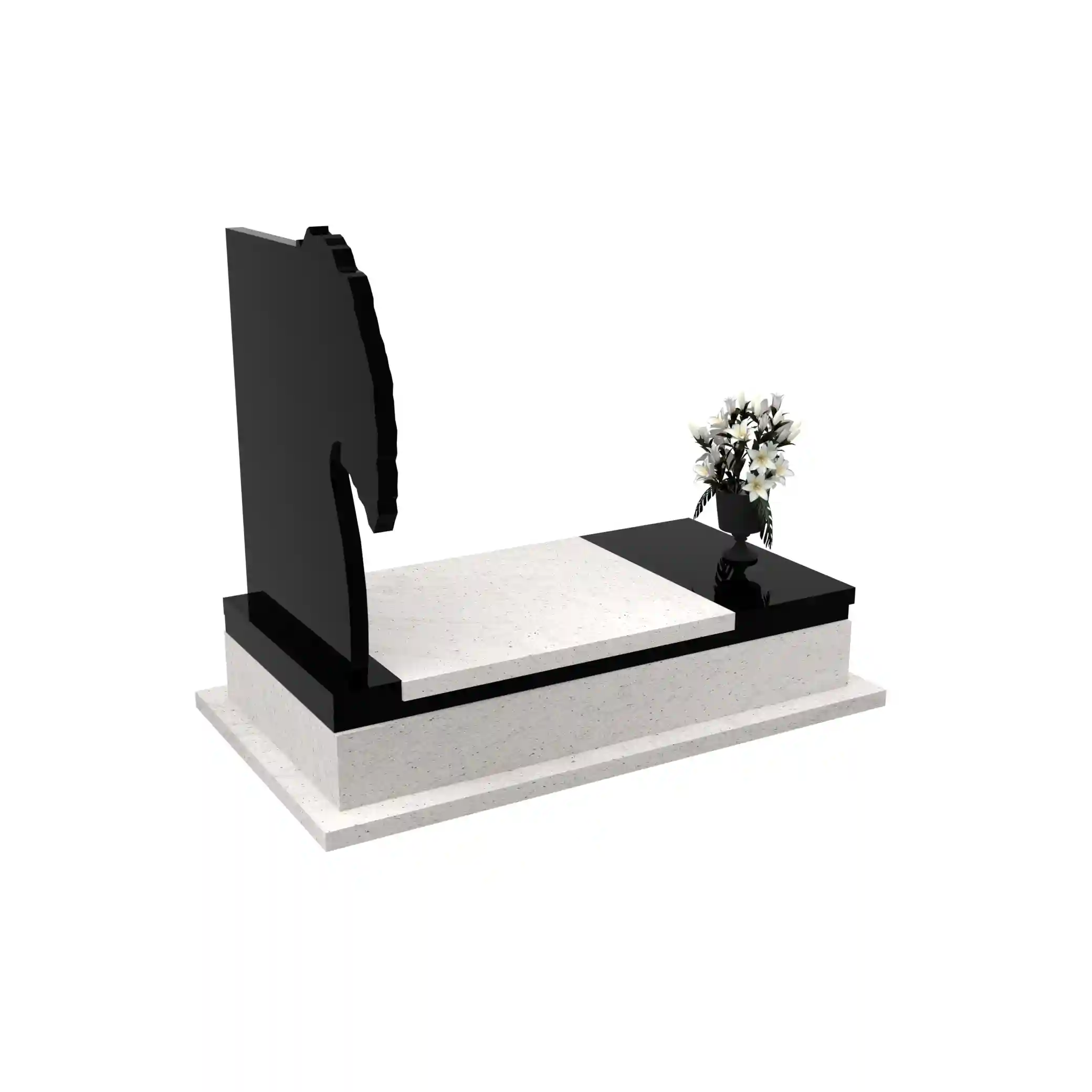 Nagrobek pojedynczy z granitu CK 145+360 – photo №8