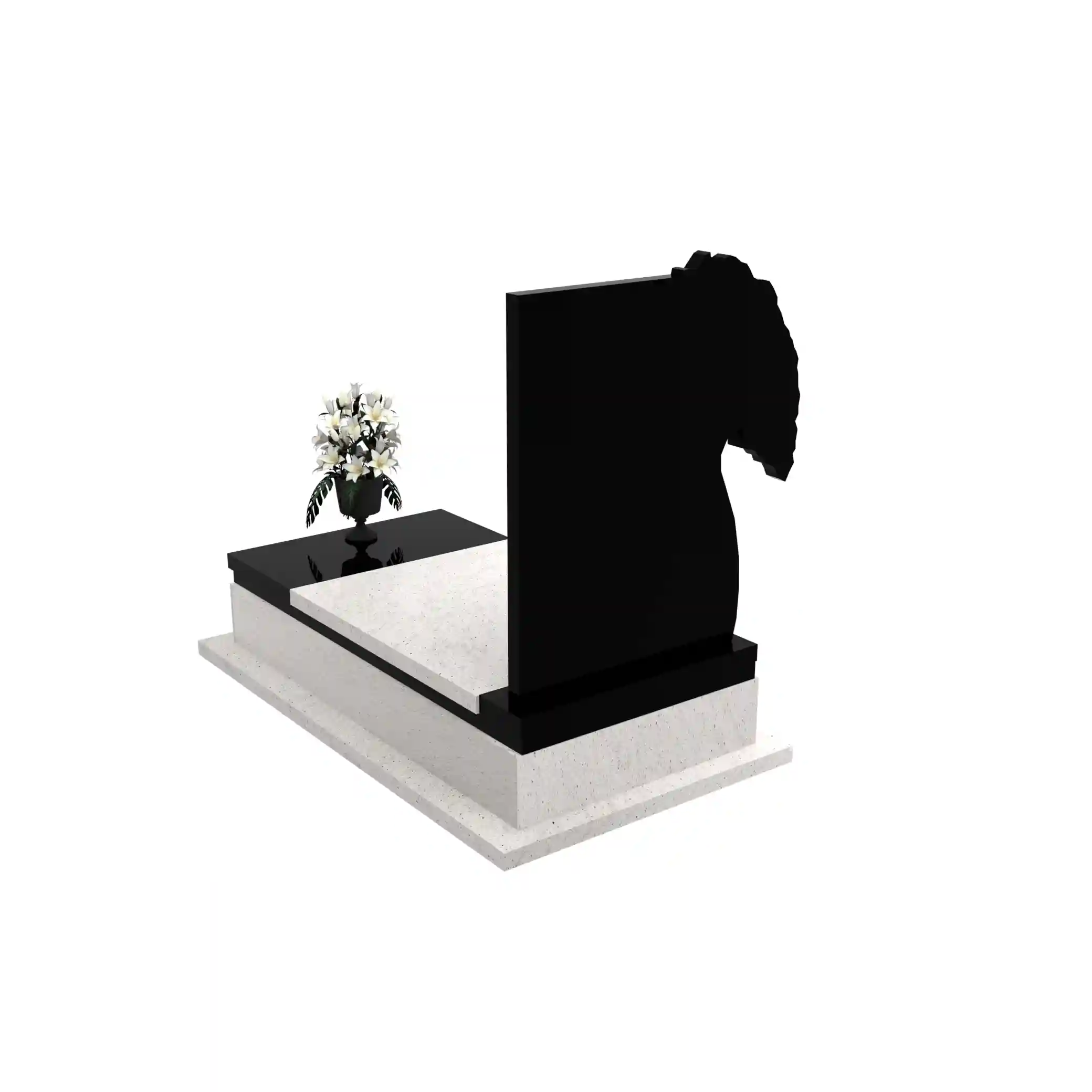 Nagrobek pojedynczy z granitu CK 145+360 – photo №5