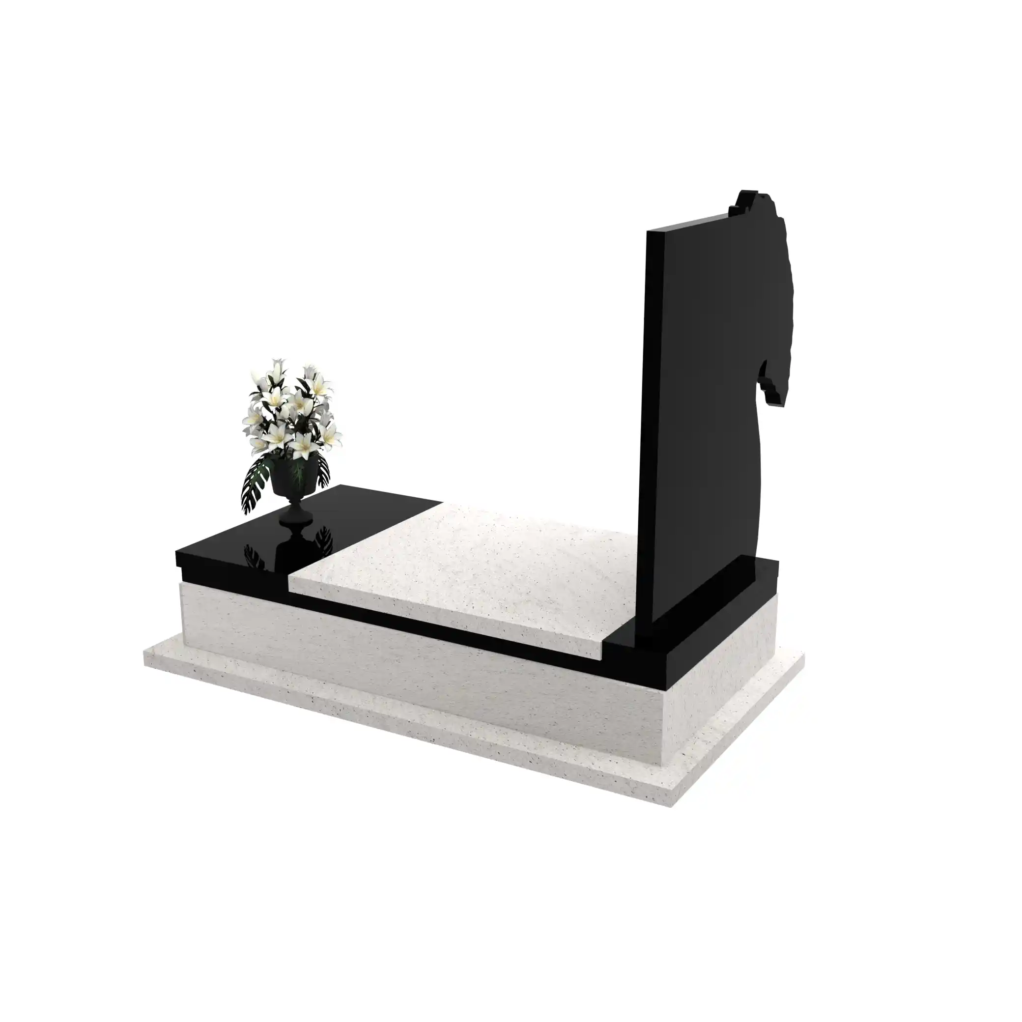 Nagrobek pojedynczy z granitu CK 145+360 – photo №4