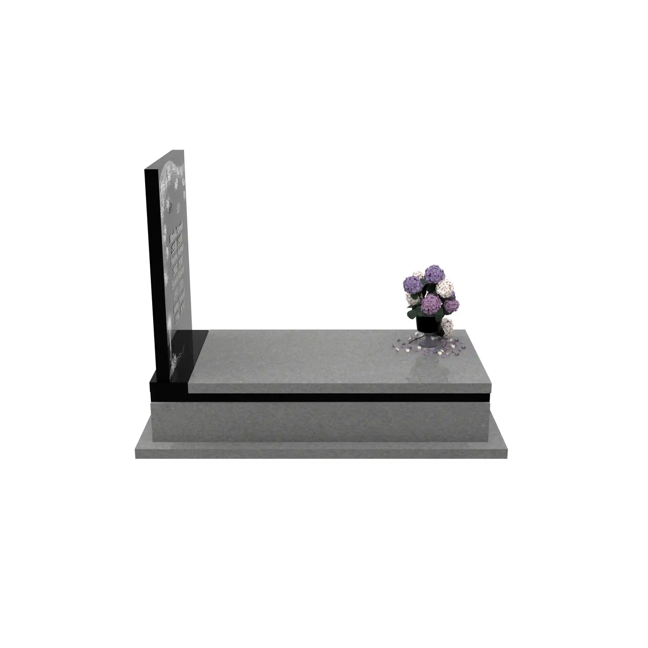 Nagrobek pojedynczy z granitu CK 148+360 – photo №9