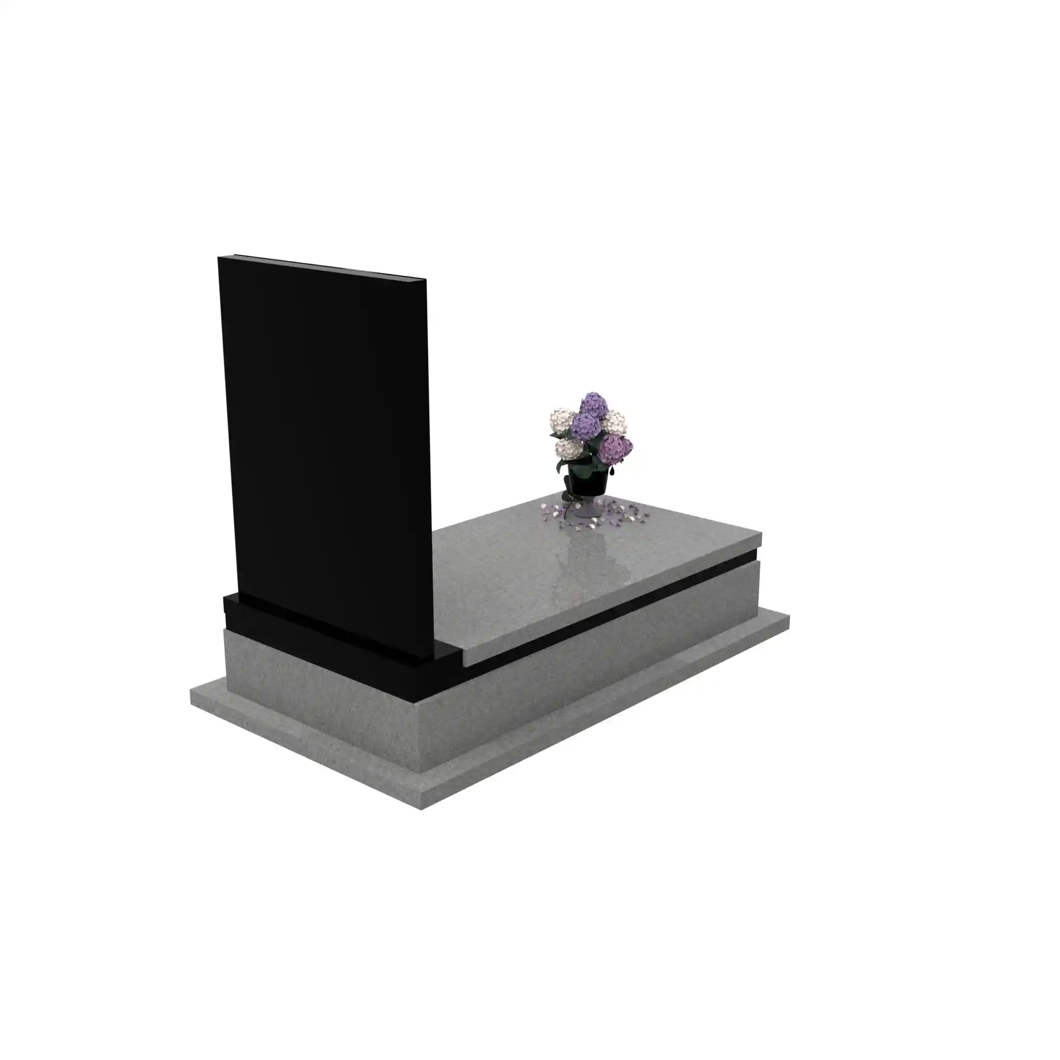 Nagrobek pojedynczy z granitu CK 148+360 – photo №7