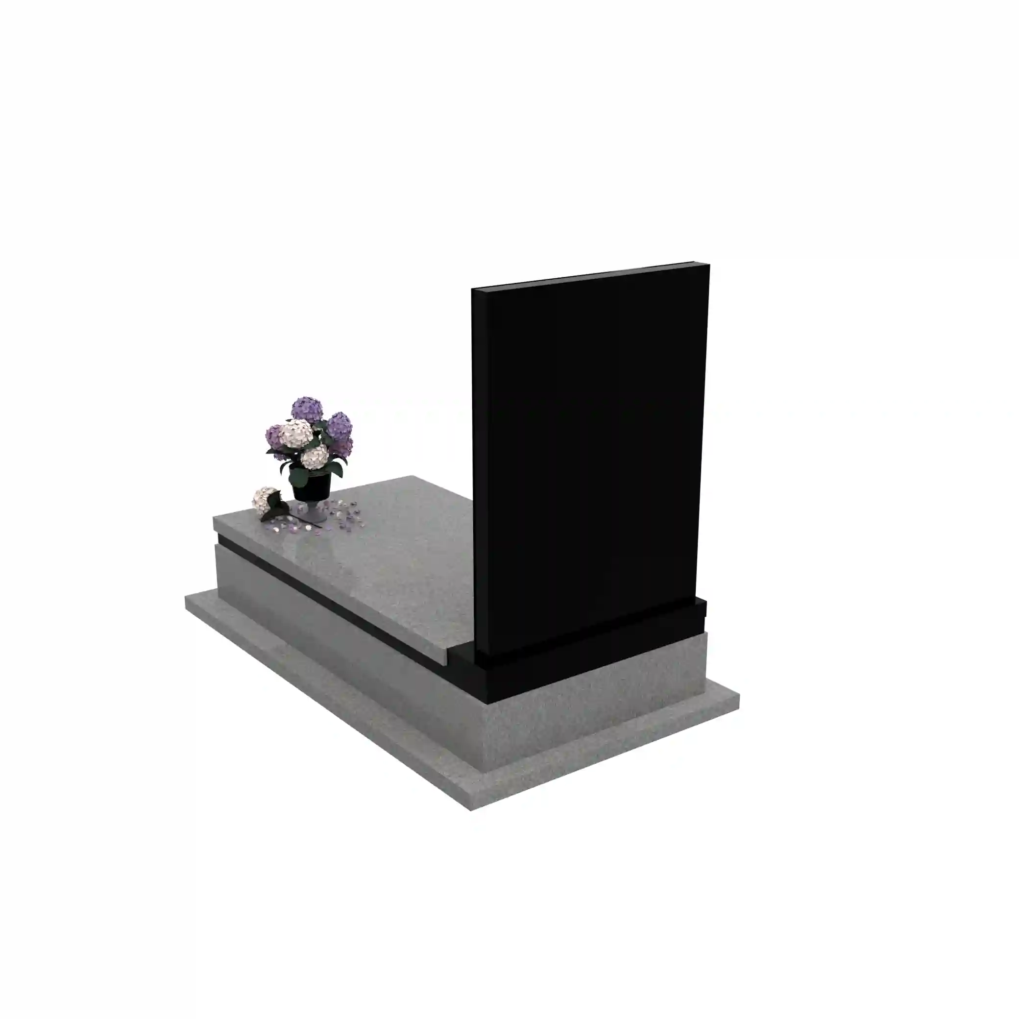 Nagrobek pojedynczy z granitu CK 148+360 – photo №5