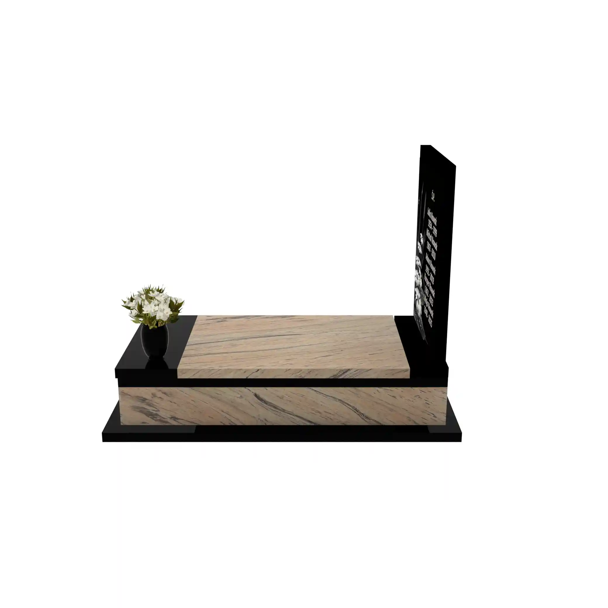 Nagrobek pojedynczy z granitu CK 128+360 – photo №3