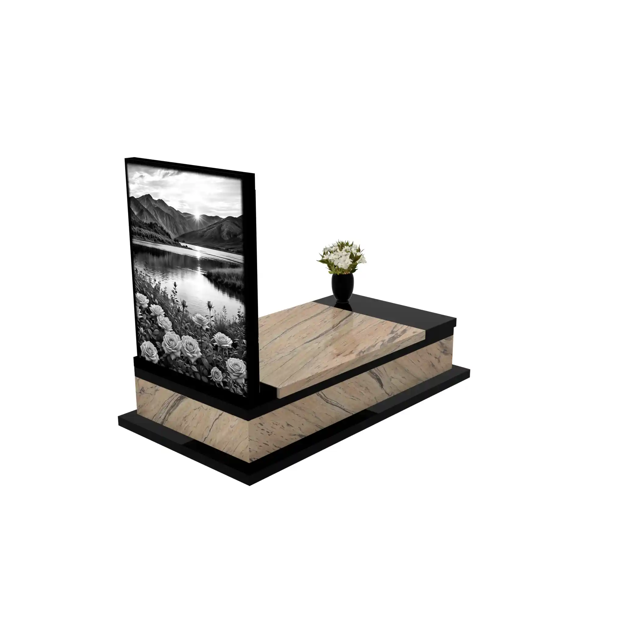 Nagrobek pojedynczy z granitu CK 128+360 – photo №7