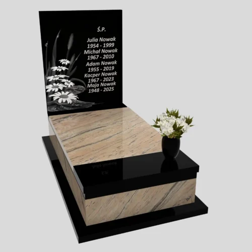 Nagrobki Warszawa-Nagrobek pojedyncze CK 128 wzór 23