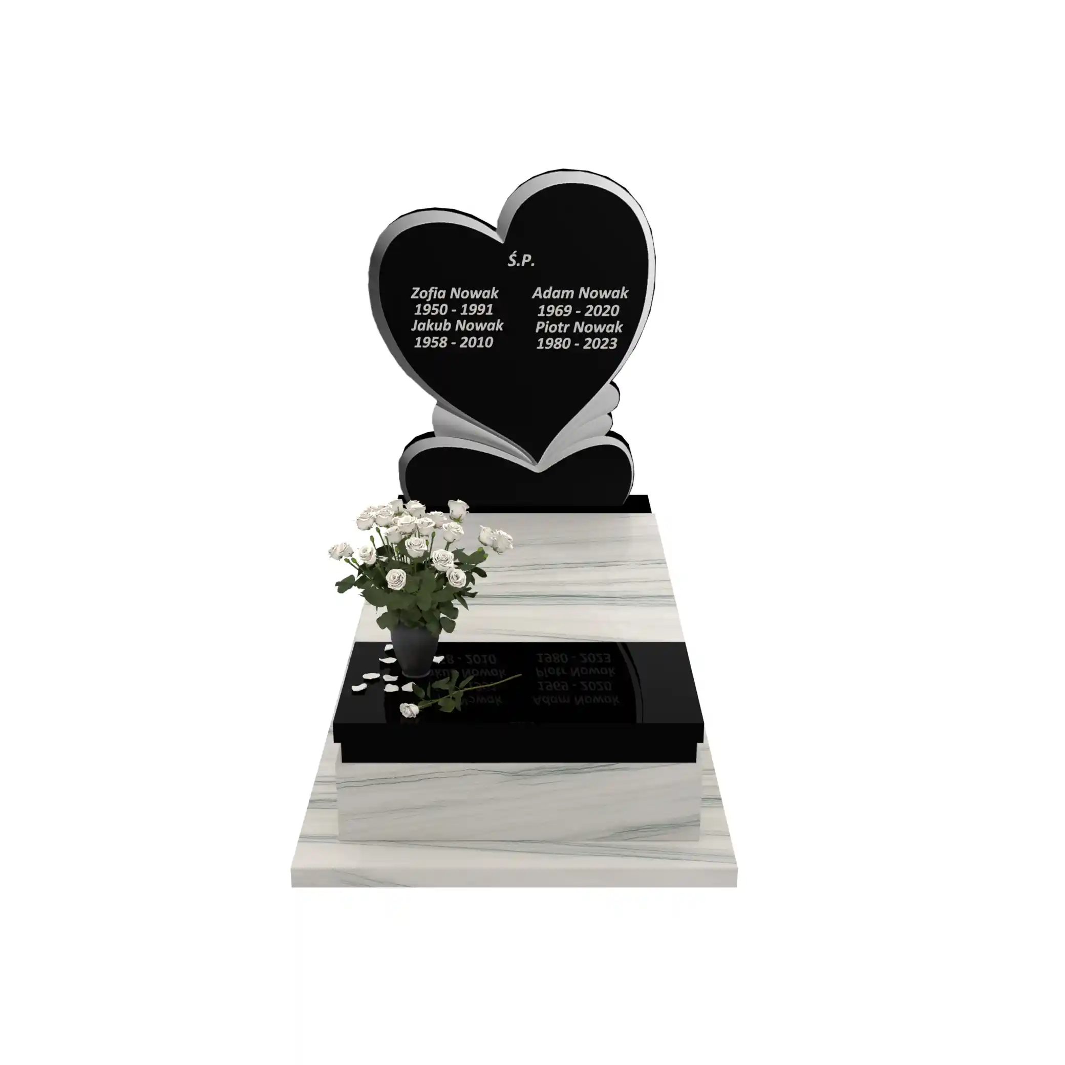 Nagrobek pojedynczy z granitu CK 139+360 – photo №12