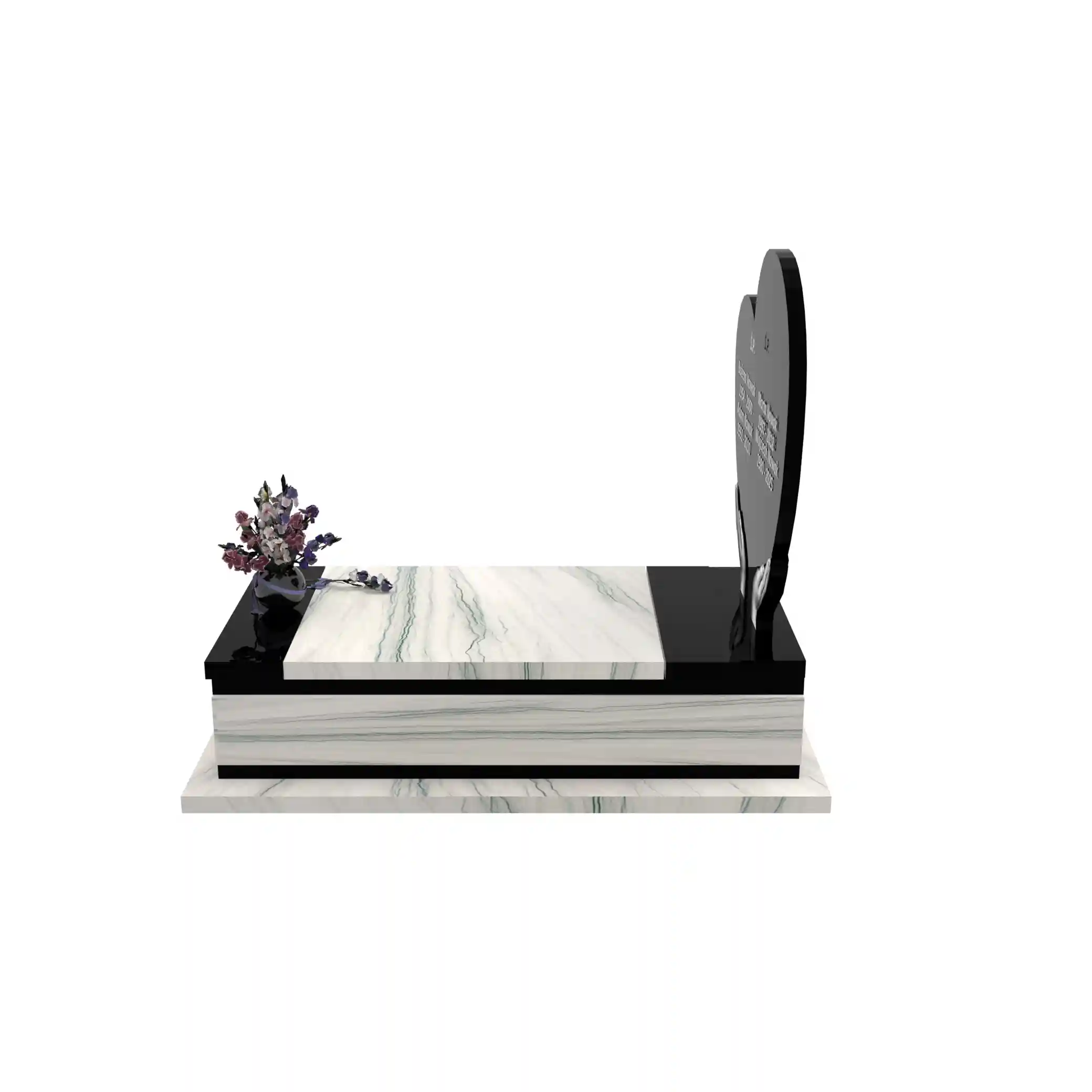 Nagrobek pojedynczy z granitu CK 147+360 – photo №3