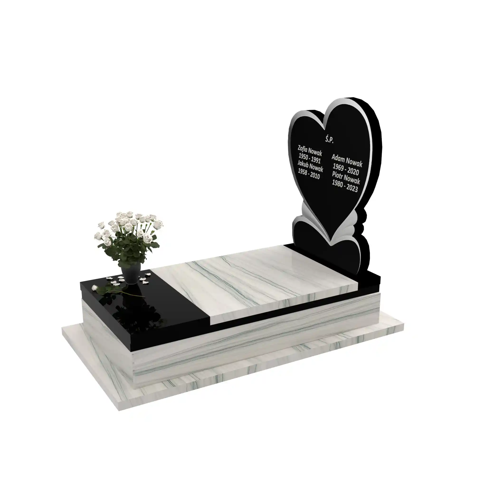 Nagrobek pojedynczy z granitu CK 139+360 – photo №2