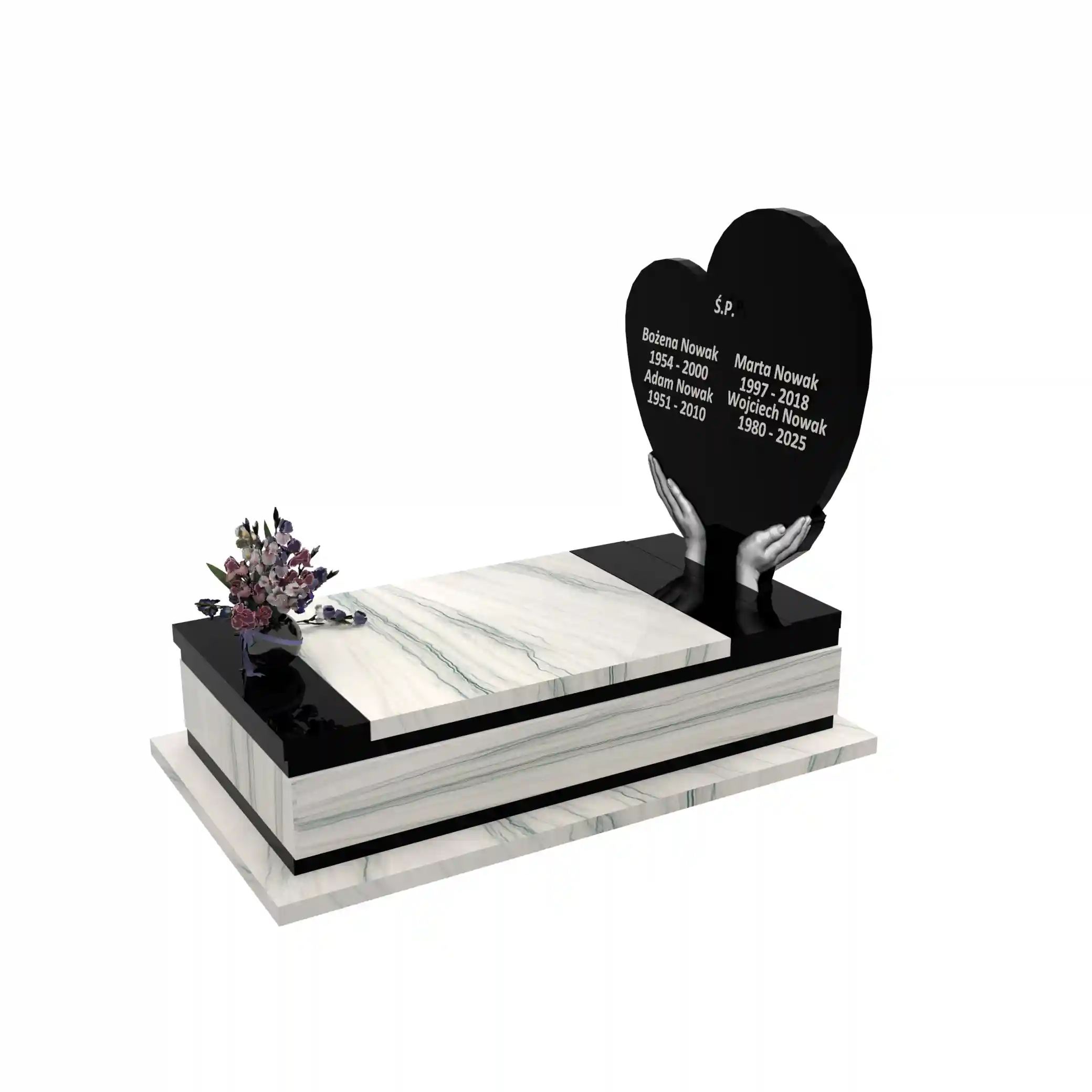Nagrobek pojedynczy z granitu CK 147+360 – photo №2