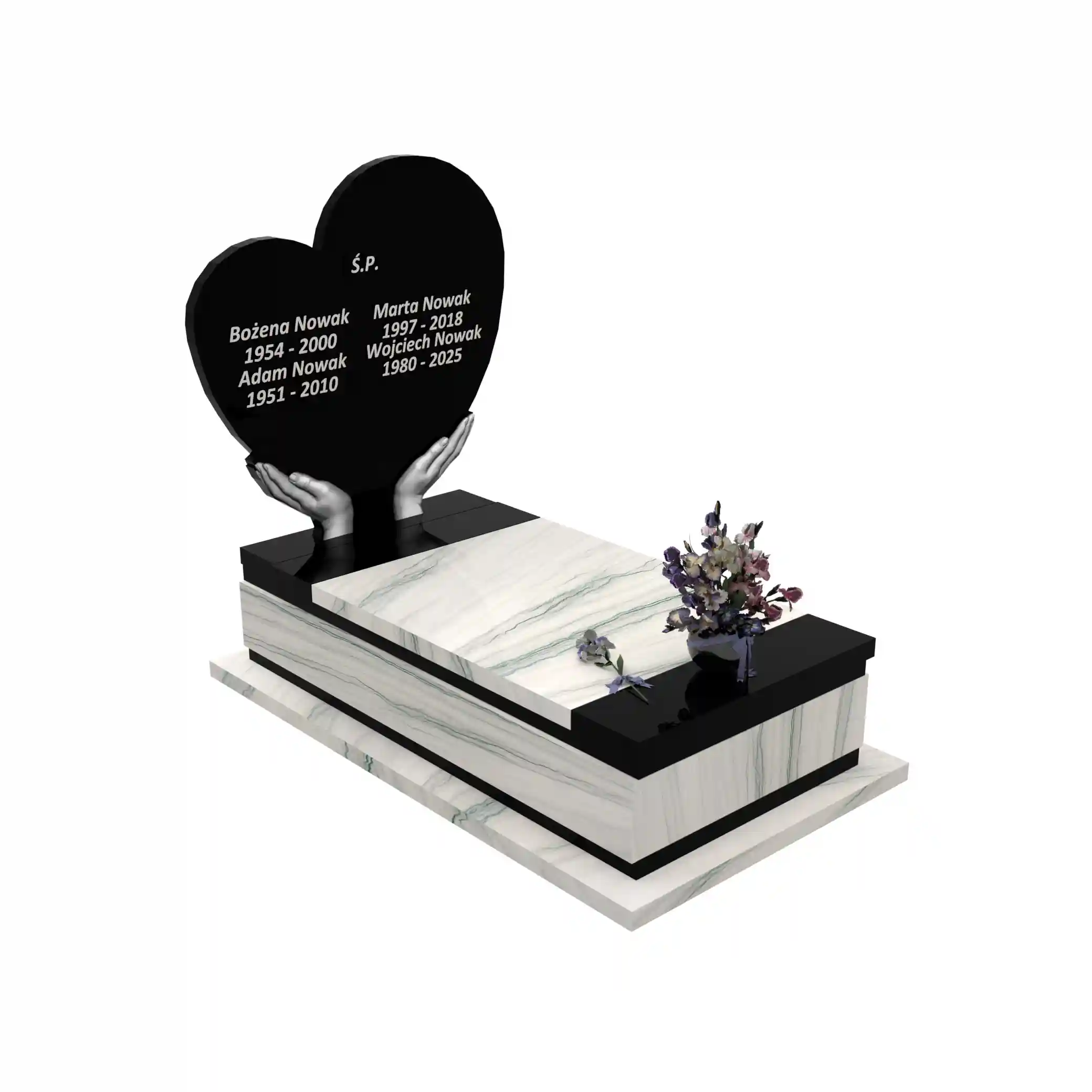 Nagrobek pojedynczy z granitu CK 147+360 – photo №11