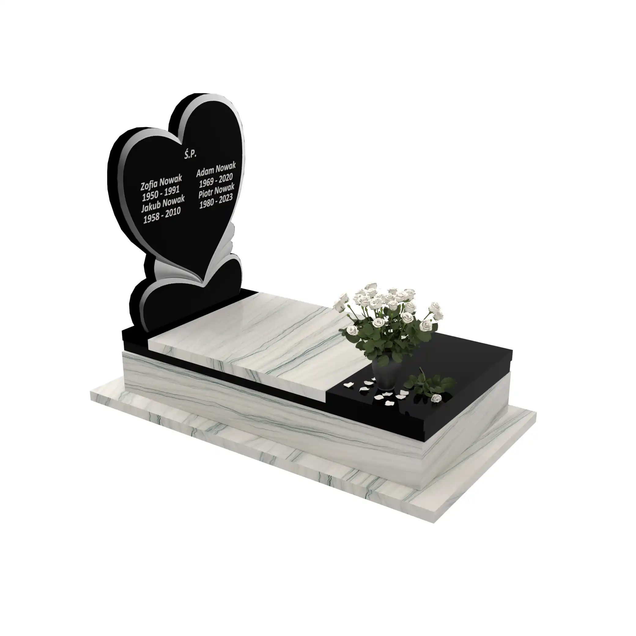 Nagrobek pojedynczy z granitu CK 139+360 – photo №10