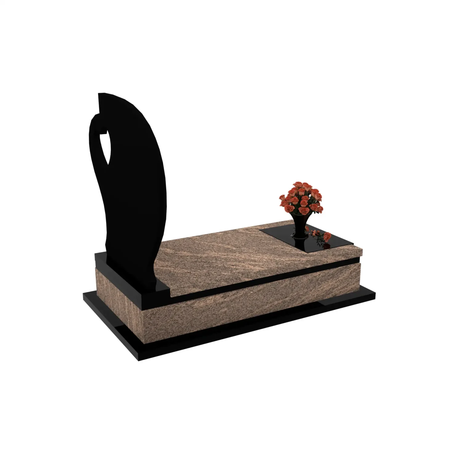 Nagrobek pojedynczy z granitu CK 135+360 – photo №8