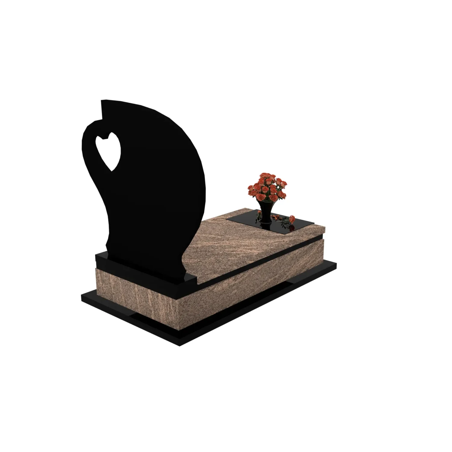 Nagrobek pojedynczy z granitu CK 135+360 – photo №7