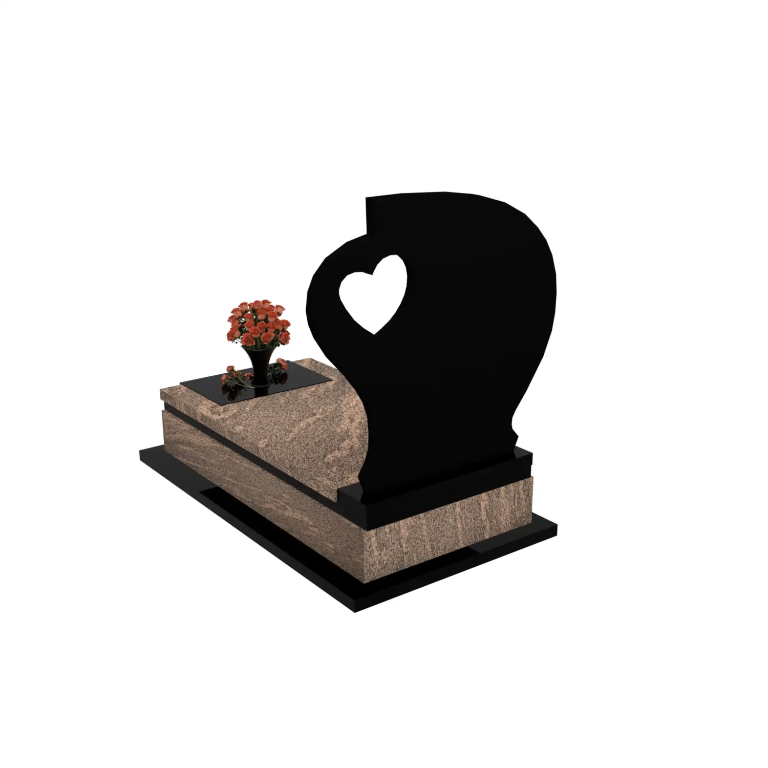 Nagrobek pojedynczy z granitu CK 135+360 – photo №5