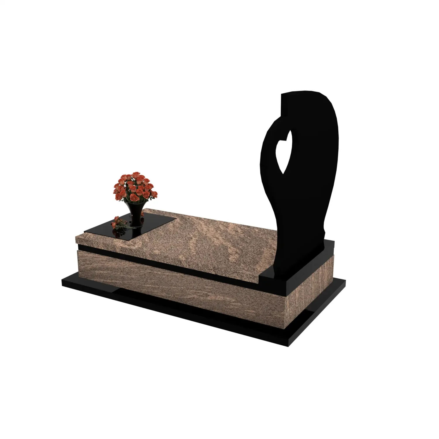 Nagrobek pojedynczy z granitu CK 135+360 – photo №4