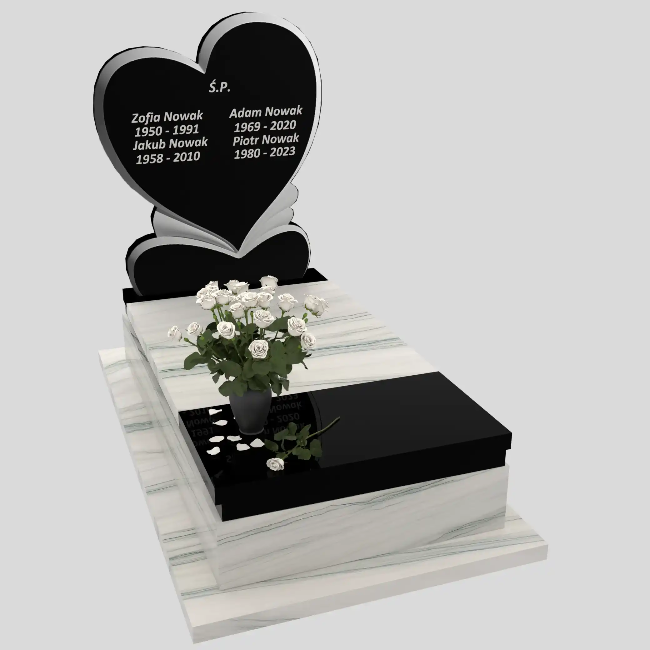 Nagrobek pojedynczy z granitu CK 139 zdjęcie 29