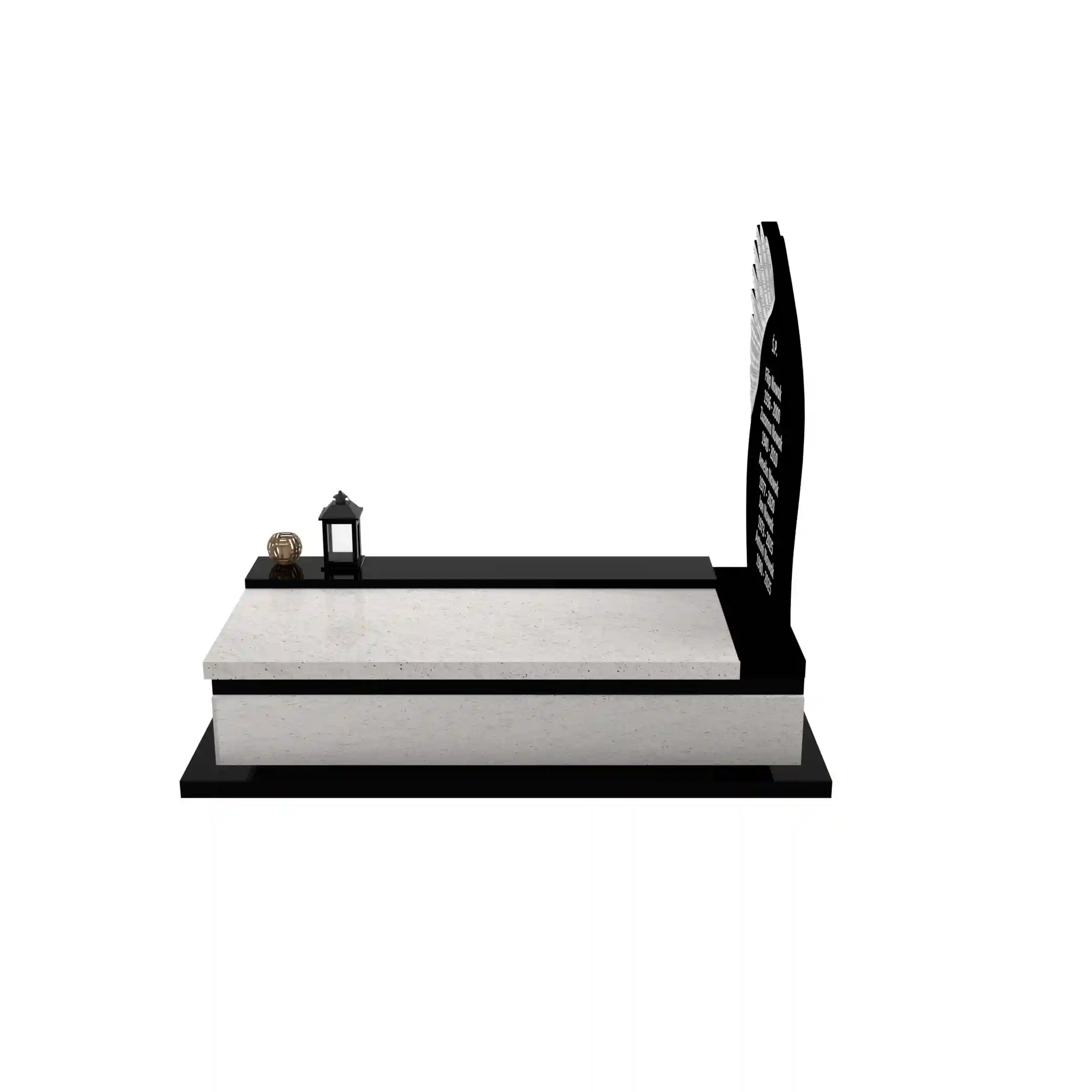 Nagrobek pojedynczy z granitu CK 132+360 – photo №3