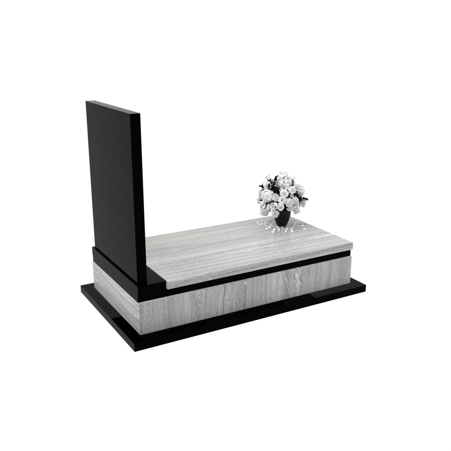 Nagrobek pojedynczy z granitu CK 134+360 – photo №8