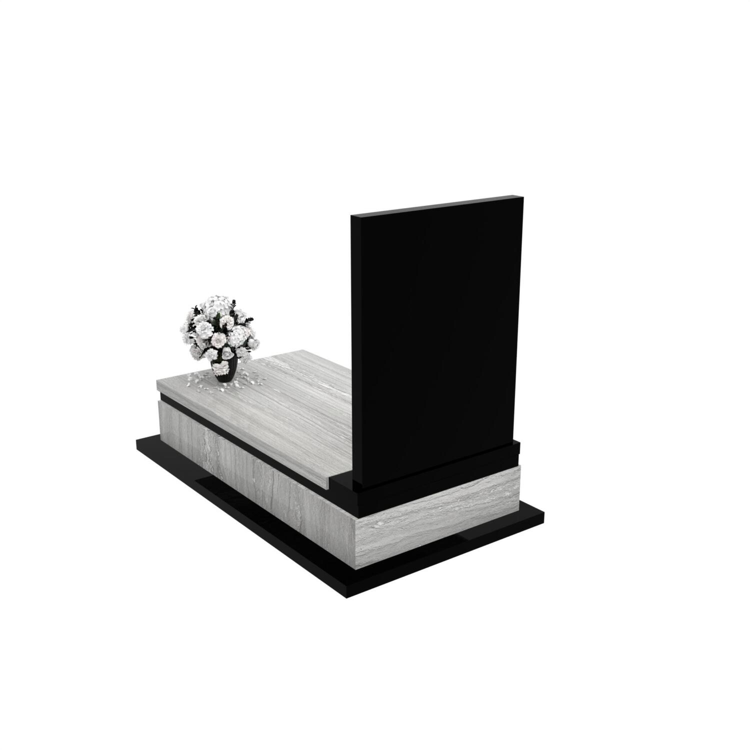 Nagrobek pojedynczy z granitu CK 134+360 – photo №5