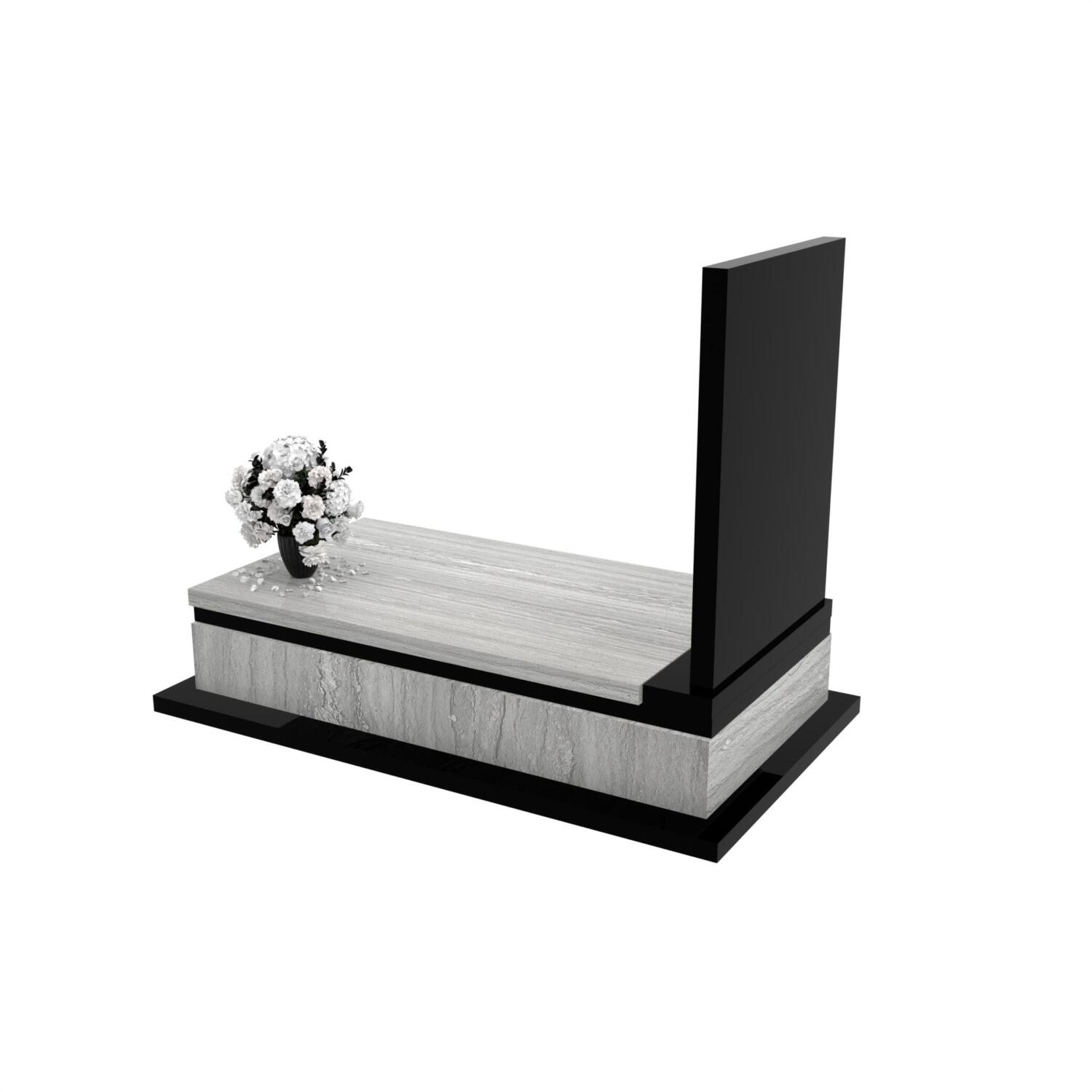 Nagrobek pojedynczy z granitu CK 134+360 – photo №4