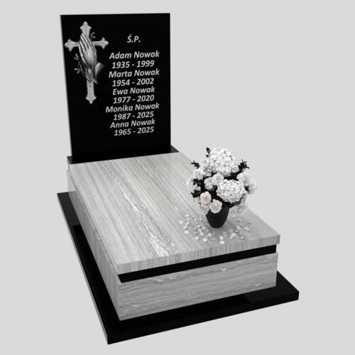 Nagrobki Warszawa-Nagrobek pojedyncze CK 134 wzór 17