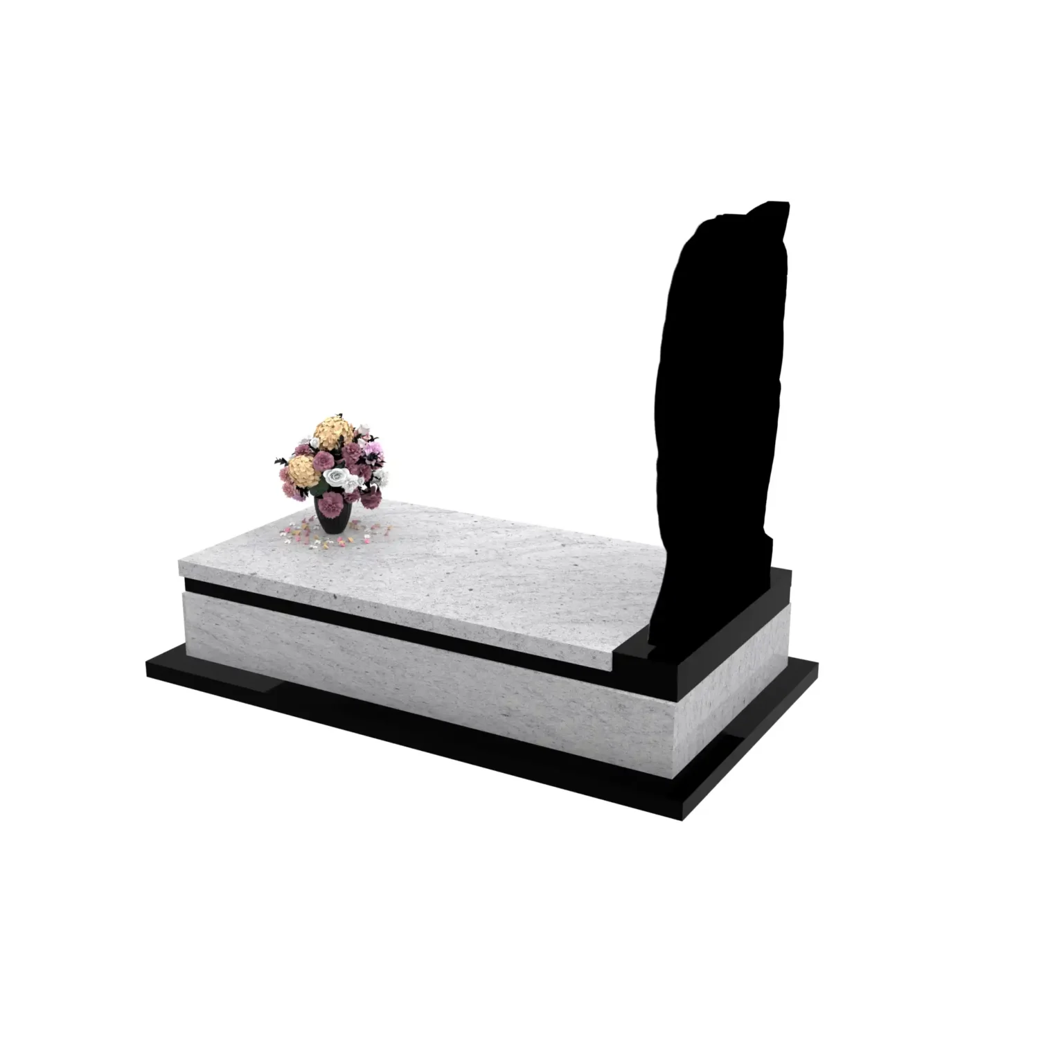 Nagrobek pojedynczy z granitu CK 143+360 – photo №4