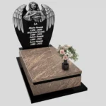 Nagrobek pojedynczy z rzeźbą anioła z granitu CK 154 zdjęcie 34
