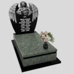 Nagrobek pojedynczy z rzeźbą anioła z granitu CK 154 zdjęcie 38