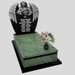 Nagrobek pojedynczy z rzeźbą anioła z granitu CK 154 zdjęcie 40
